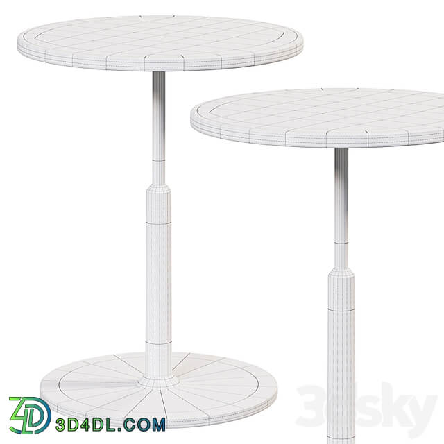 Modern Black Round Bar Table