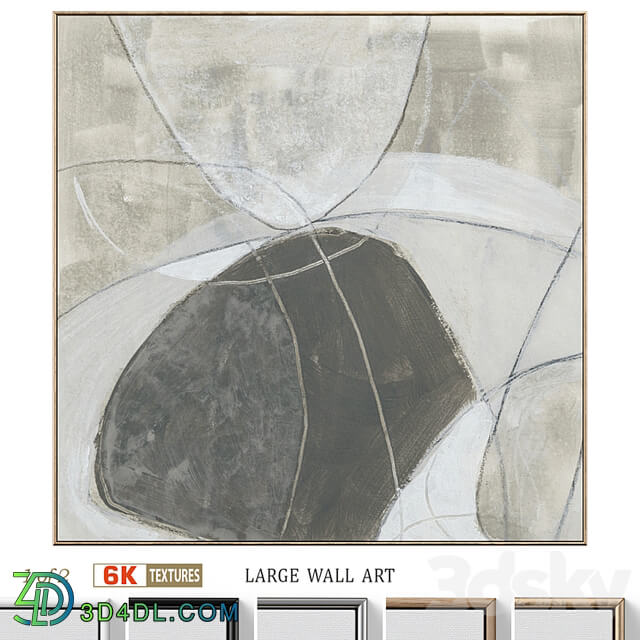 Large Abstract Neutral Textural Wall Art C 797