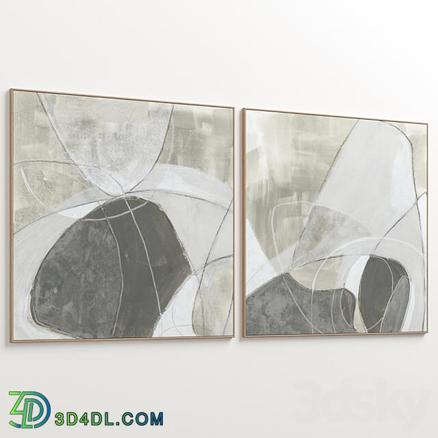 Large Abstract Neutral Textural Wall Art C 797