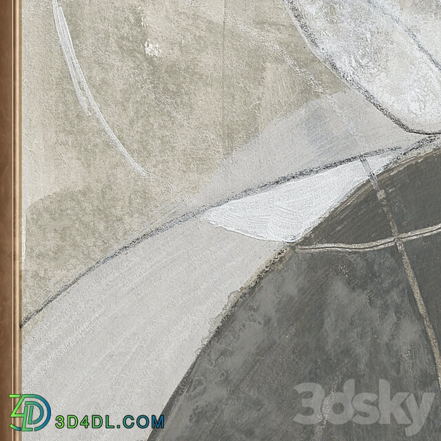 Large Abstract Neutral Textural Wall Art C 797