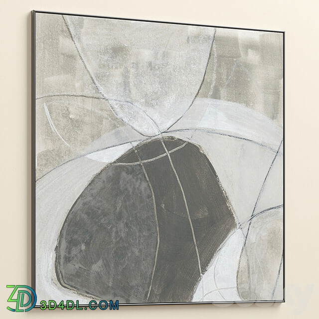 Large Abstract Neutral Textural Wall Art C 797