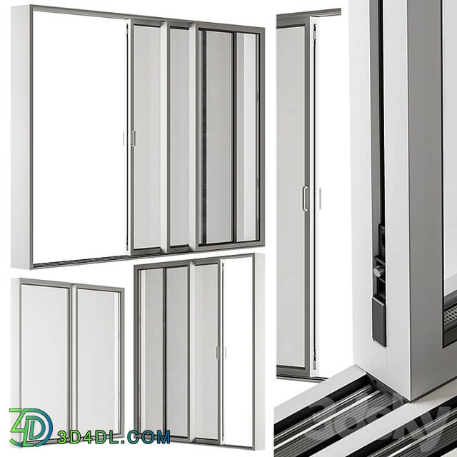 Sliding Metal Window Windows Set 20