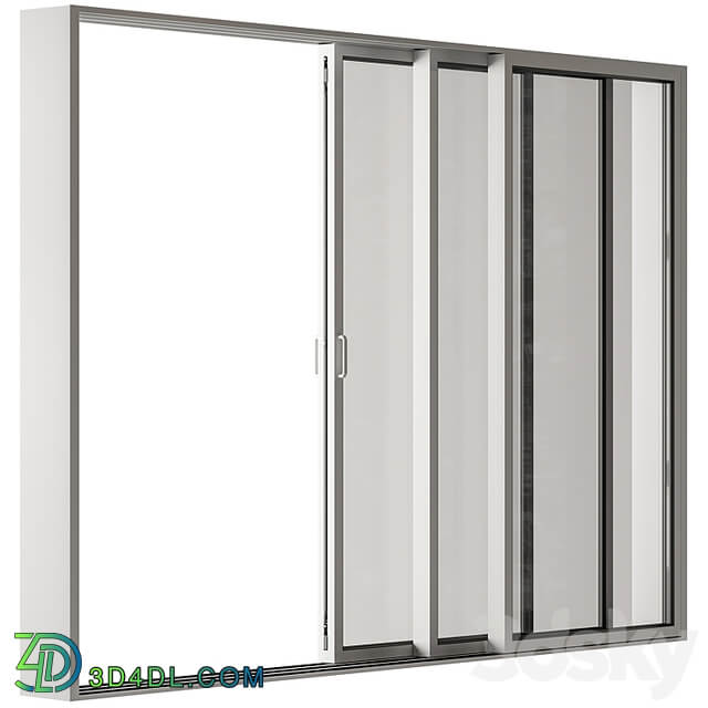 Sliding Metal Window Windows Set 20