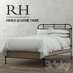 Bed RH FRENCH ACADÉMIE FABRIC BED 
