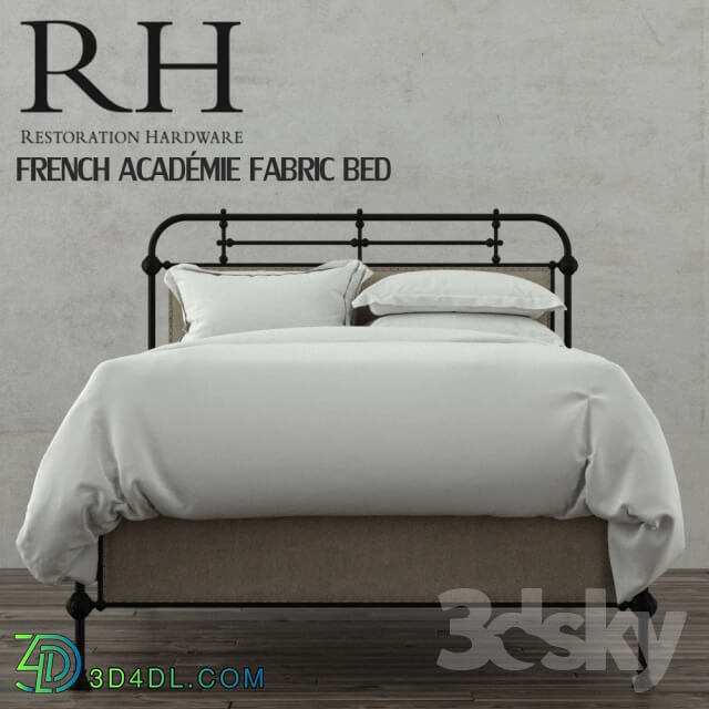 Bed RH FRENCH ACADÉMIE FABRIC BED