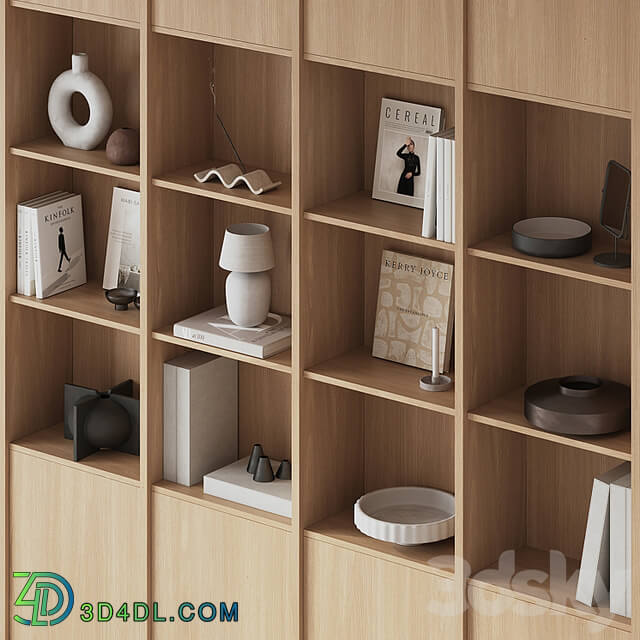 Big Bookcase with Modern Decor