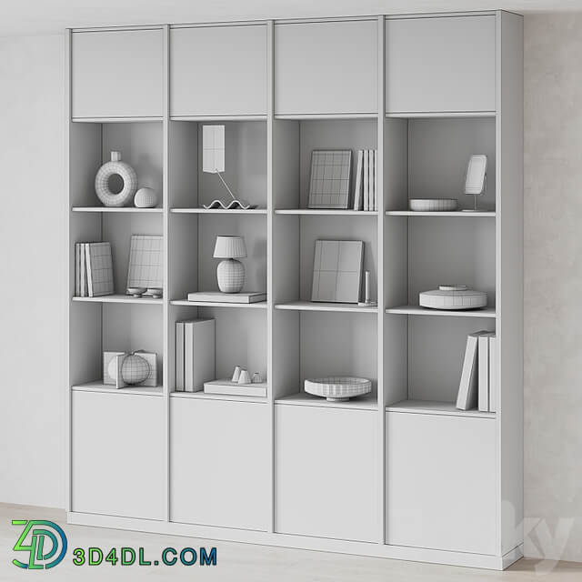 Big Bookcase with Modern Decor