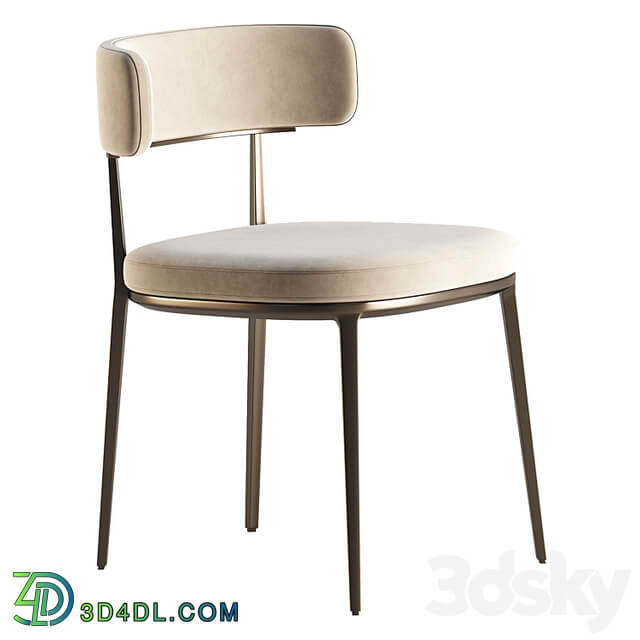 CARATOS Chair with armrests By Maxalto