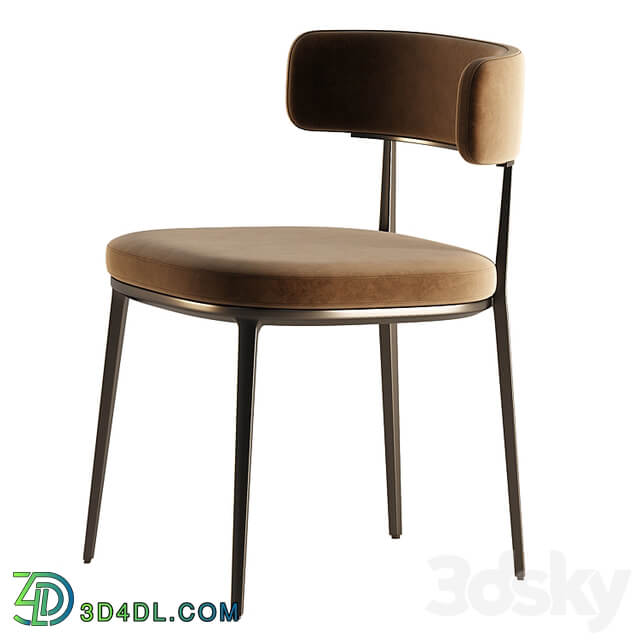 CARATOS Chair with armrests By Maxalto