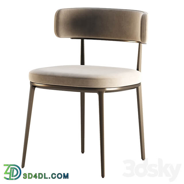 CARATOS Chair with armrests By Maxalto