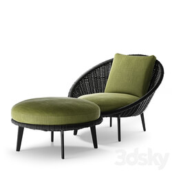 armchair Lido Cord (Minotti) 