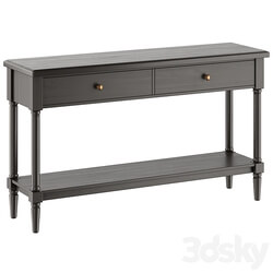 Console with drawers and shelf BLUES 