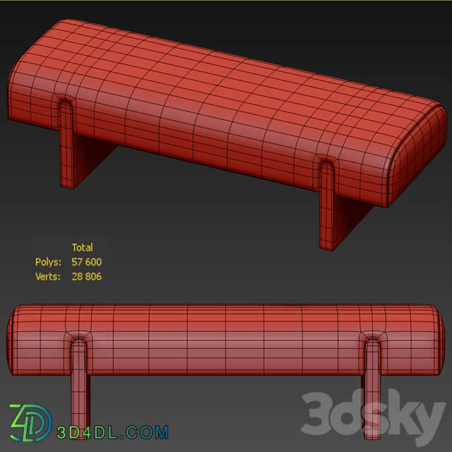 CB2 Socca Upholstered bench