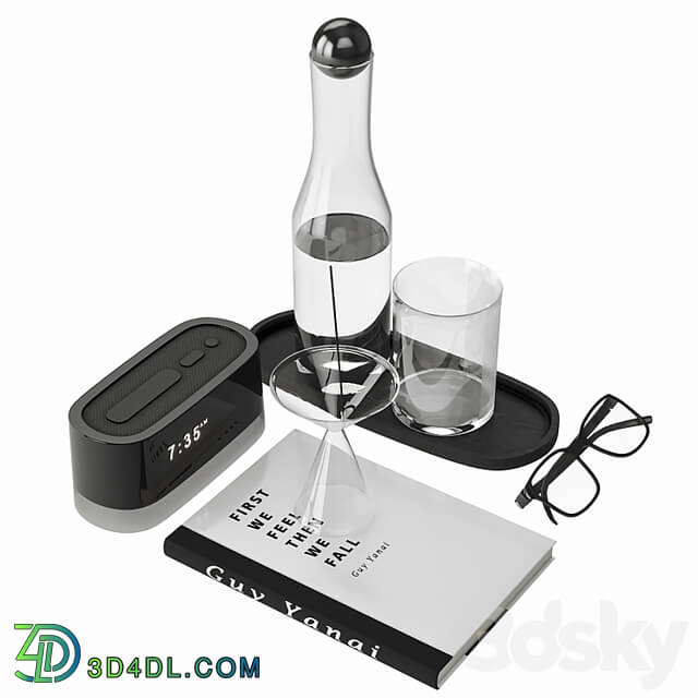 Minimalistic men decor with a carafe