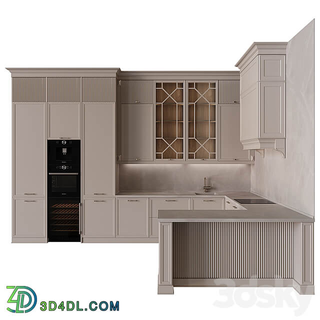 Neoclassical kitchen 34