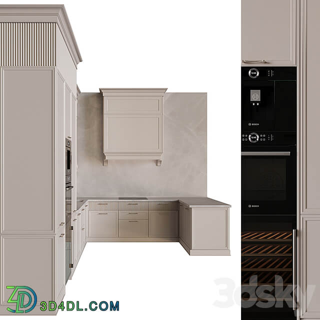 Neoclassical kitchen 34