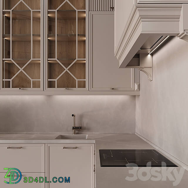 Neoclassical kitchen 34