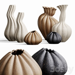 Set of decorative vases MALENE KNUDSEN 