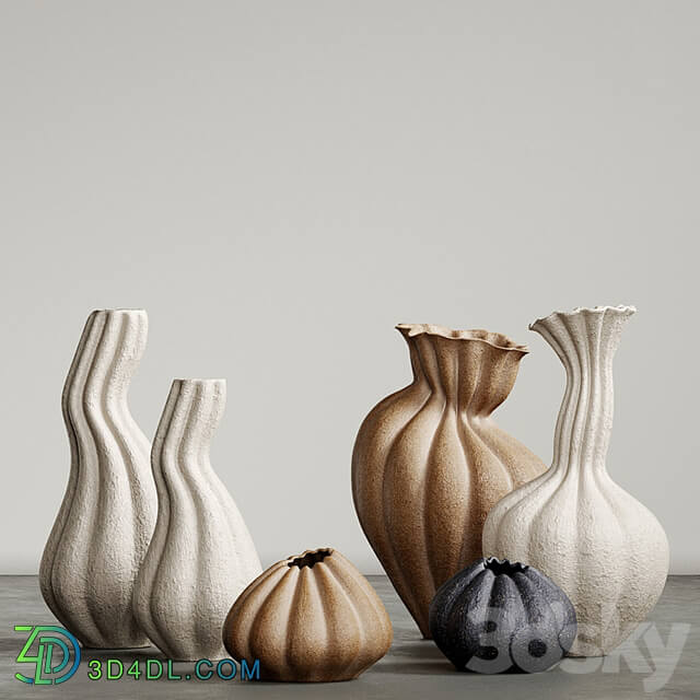 Set of decorative vases MALENE KNUDSEN