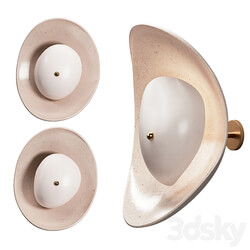 Set of 2 Free Form Wall Sconces by Elsa Foulon 