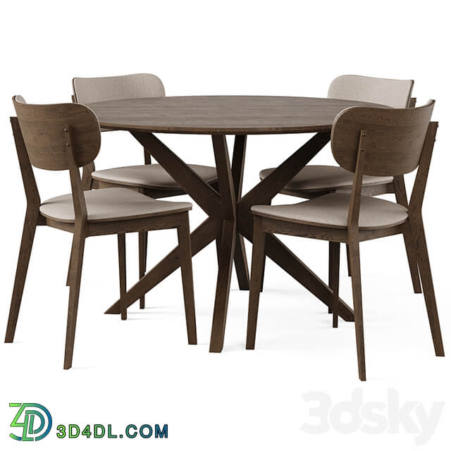 Dining Set 5 by Rowico Home