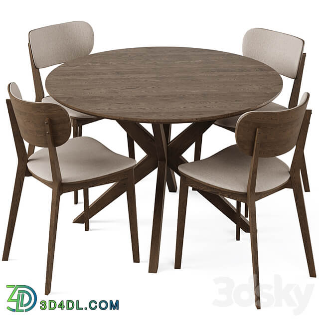 Dining Set 5 by Rowico Home