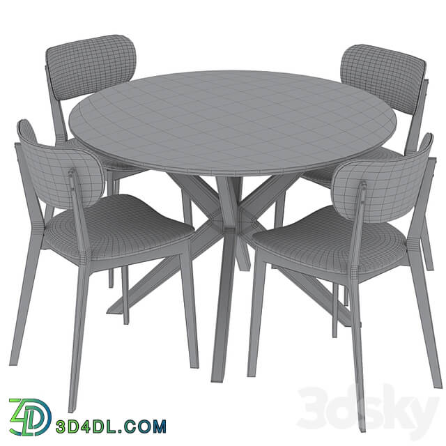 Dining Set 5 by Rowico Home