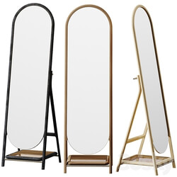 Rattan Freestanding Mirror by John Lewis 