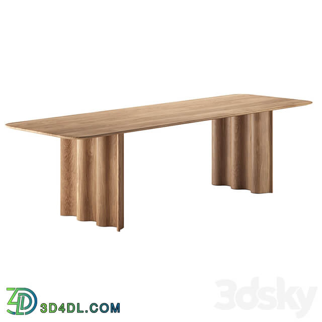 CURTAIN | Rectangular table by ZEITRAUM