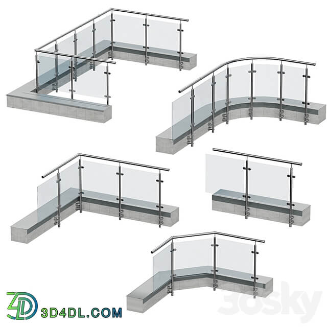 Railings for balconies, terraces. 5 models