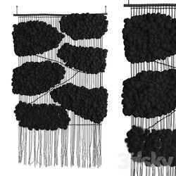 Tapestry Cloud Black by Helen Loom 