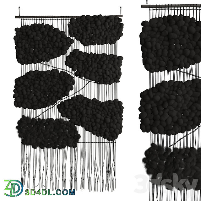 Tapestry Cloud Black by Helen Loom