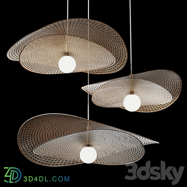 Rattan pendant Light 10