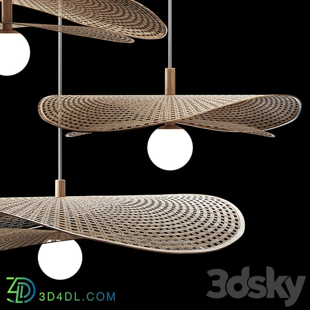 Rattan pendant Light 10