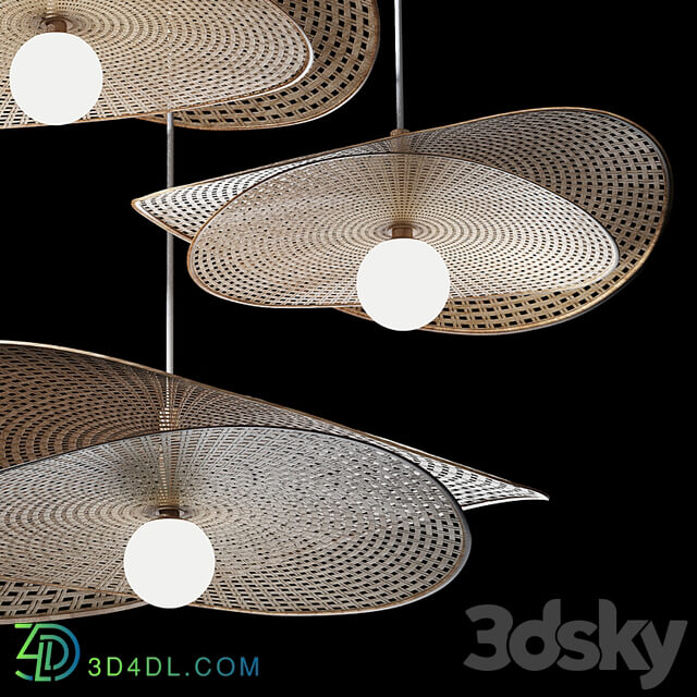 Rattan pendant Light 10