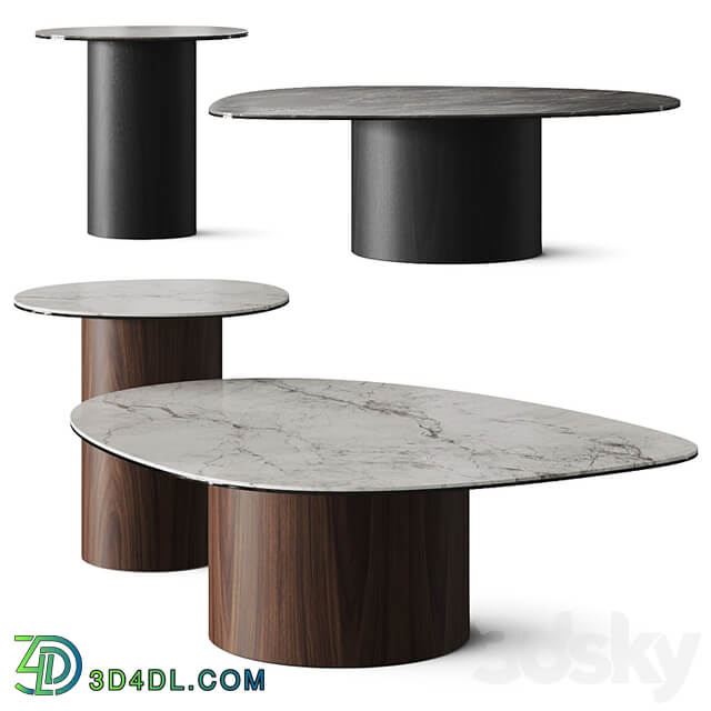 Calligaris Mushroom Marble Coffee Tables