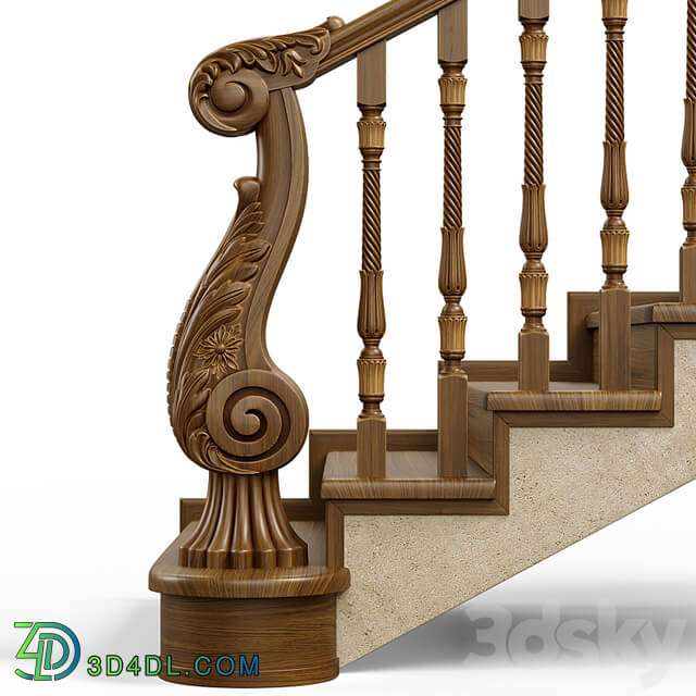 Wooden stairs 004