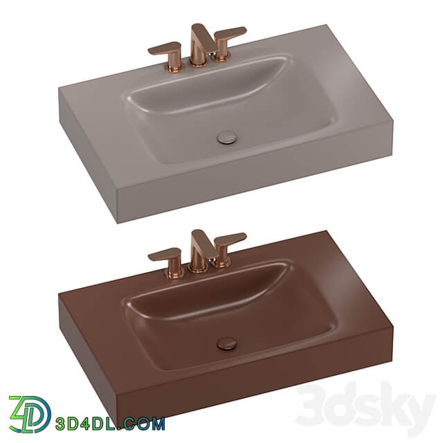 INBANI D worktops washbasins set