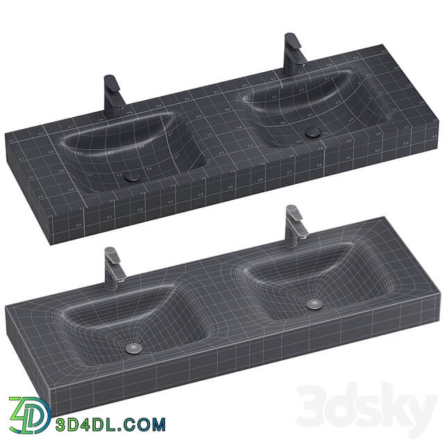 INBANI D worktops washbasins set