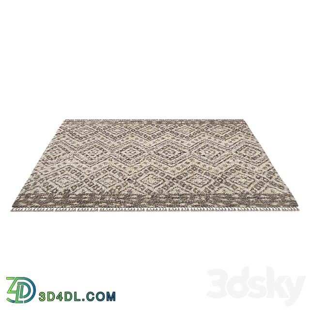 FAIZA BORDER WOOL RUG