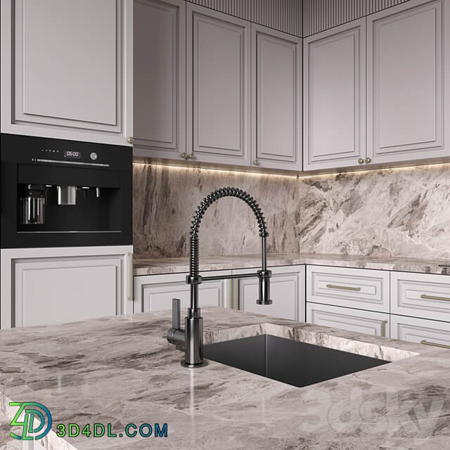 Kitchen Neoclassic 138 (Corner Kitchen)