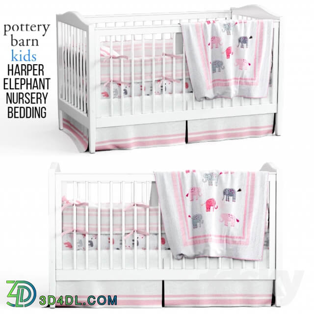 Harper Elephant Nursery Bedding