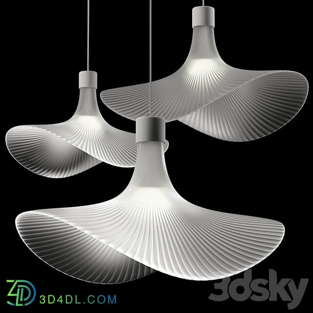 Hat Style Glass Pendant Light