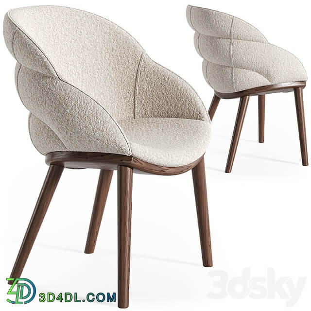 Cattelan Italia Camilla wood armchair