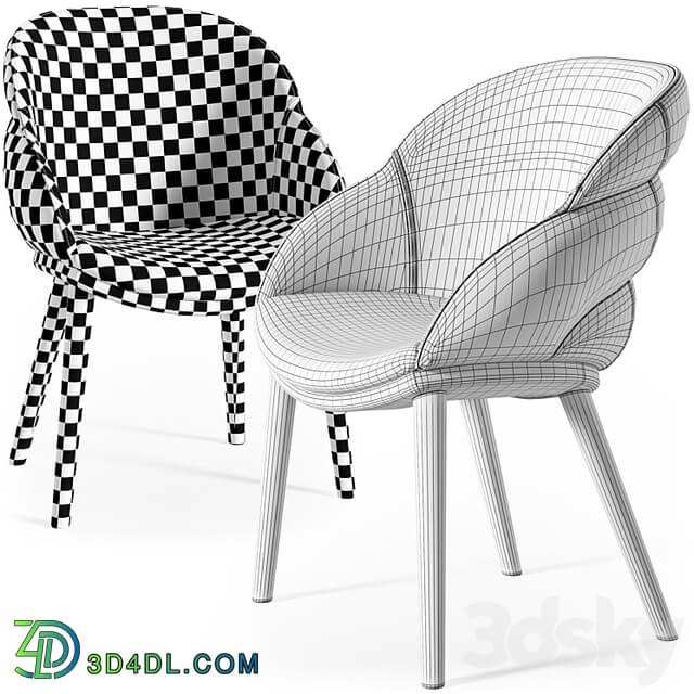 Cattelan Italia Camilla wood armchair