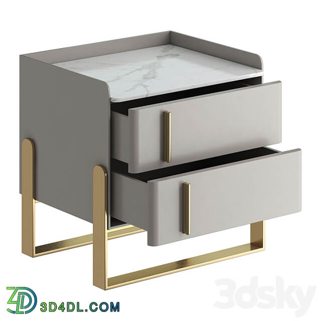 Light luxury bedside table