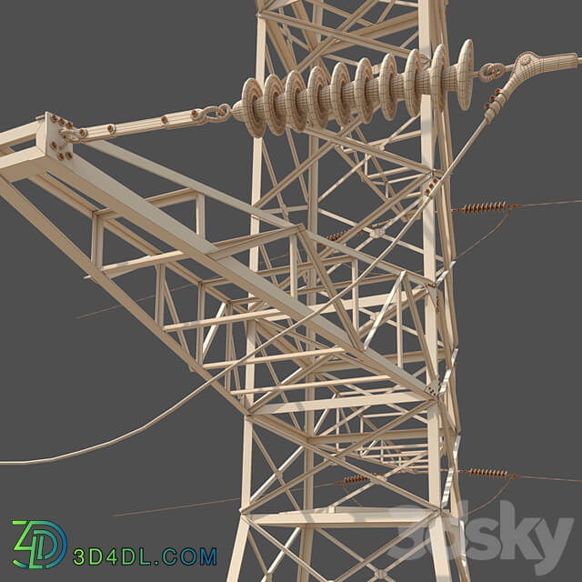 Power line tower