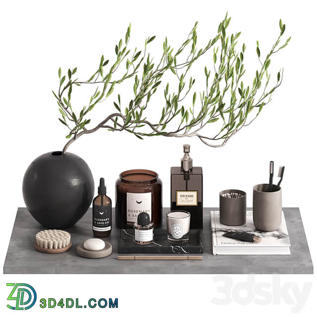 Bathroom Decor set with tree