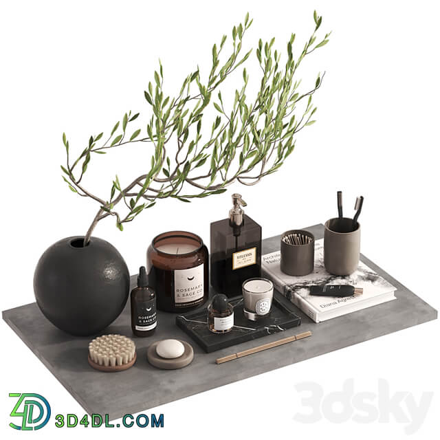 Bathroom Decor set with tree