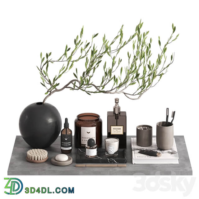 Bathroom Decor set with tree